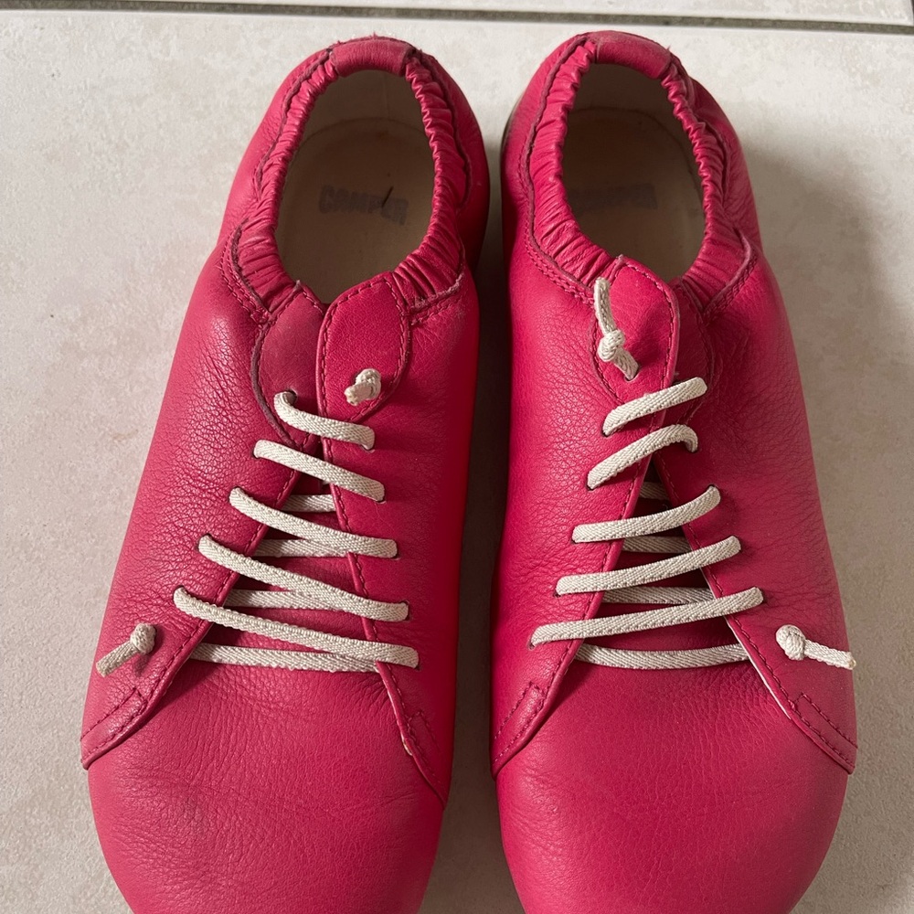 Camper Pink Sneakers Minimalist Design Comfortable